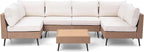 LAUSAINT HOME Outdoor Patio Furniture, 7 Piece Outdoor Sectional Sofa PE Rattan - Image 7
