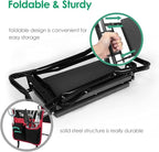 TomCare Garden Kneeler Seat Garden Bench Garden Stools Foldable Stool - Image 5