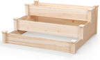 Giantex 3-Tier Raised Garden Bed, Tiered Planter Box w/Open-Ended Base - Image 9