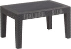 Flash Furniture Seneca Dark Gray Faux Rattan Coffee Table by FlashFurniture