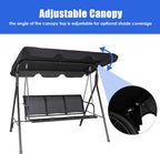 TANGKULA 3 Person Patio Swing, Steel Frame - Image 9