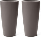 Step2 Tremont Tall Round Tapered Planter, Indoor/Outdoor Plants, Efficient by Step2