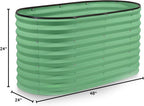 Plant & Plot Galvanized Raised Garden Beds Outdoor // 4×2×2 ft Planter Raised - Image 7
