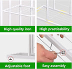 LINZINAR Plant Stand Metal 5 Tier 6 Potted Multiple Flower Pot Holder Shelf - Image 5