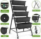 SEJOV 4FT Vertical Raised Garden Bed, 5-Tier Vertical Garden Planter - Image 3