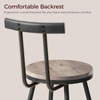 Bar Stools, Metal Frame, Adjustable Feet, Easy Assembly, - Image 4