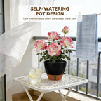 7/6.5/6/5.5/5 Inch Self Watering Pots, Plastic Flower Pots - Image 3