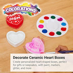 Colorations Decorate Your own Ceramic Heart Boxes - Image 2