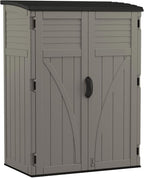 Suncast Outdoor Storage Cabinet Waterproof Resin Vertical Outdoor Storage Shed - Image 4