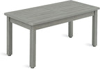 LUE BONA Outdoor Coffee Table Rectangle, HDPS Patio Coffee Tables by LUEBONA