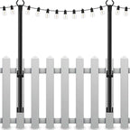 2 Pack String Light Poles, 5Ft Light Poles by Mutovlin