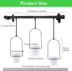 DOUBFIVSY Hanging Planters for Indoor Plants Plant Hanger, Adjustable Hanging - Image 2