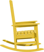 KINGYES HDPE Rocking Chairs Outdoor, Patio Rocking Chairs - Image 11