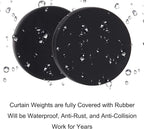 Magnetic Shower Curtain Weights, Rubber Covered Heavy Duty Weights, Prevent - Image 4