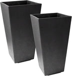 Tierra Verde 2-Pack Indoor & Outdoor Self-Watering Square Planters by TierraVerde