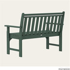 POLYWOOD Vineyard 48" Outdoor Patio Bench - Image 5