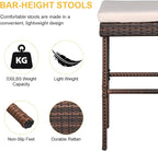 Outvita Wicker Patio Outdoor Bar Set - Image 6