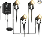 All-in-One Low Voltage Landscape Lighting, Dusk to Dawn Transformer Timer by Sunmerit