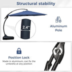 Grand patio 12FT Outdoor Offset Umbrella - Image 7