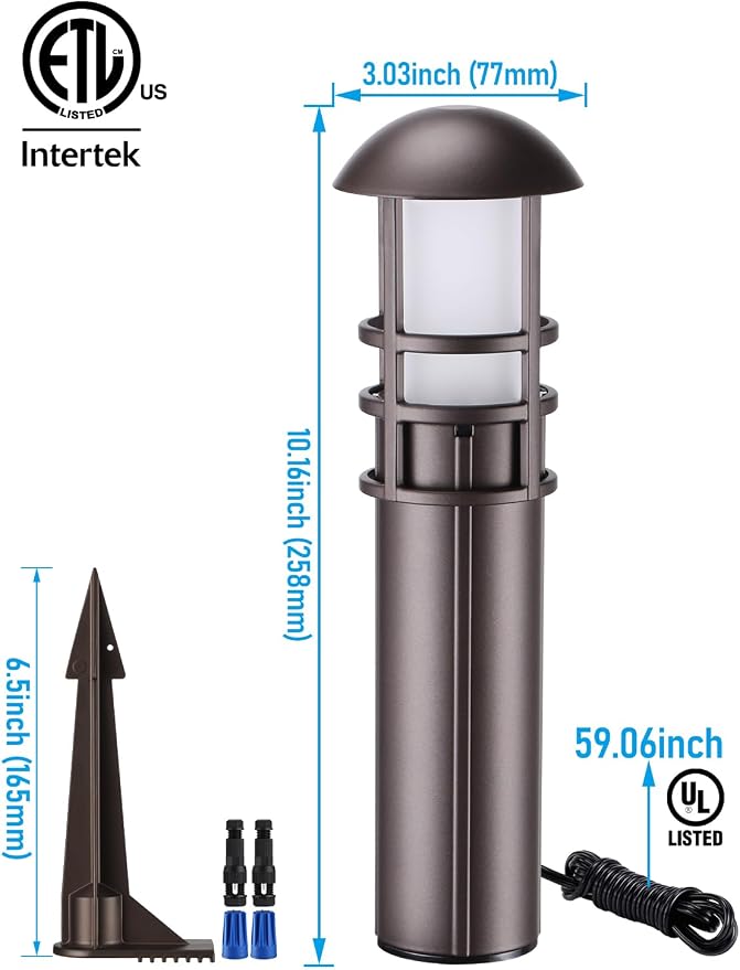 LEONLITE 12-Pack Low Voltage Landscape Pathway Lights 3W Landscape Lighting - Image 7