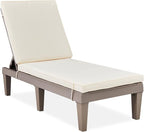 Best Choice Products Outdoor Lounge Chair, Resin Patio Chaise Lounger by BestChoiceProducts