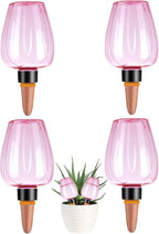 4 Pcs Plant Watering Globes Self Watering Planter Insert Plants Top Fill Water by Unknown