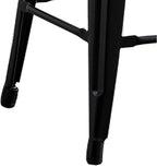 AC Pacific 24” Metal Backless Barstool Set of 2 – Country Rustic Style - Image 8