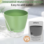4 Pcs Self Watering Plant Pot, 6 inch Plant Pot - Image 4