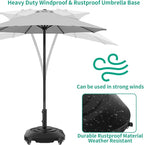 Umbrella Base with Wheels, Umbrella Stand Base Heavy Duty 100lb Windproof - Image 6