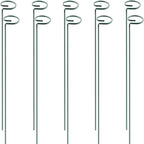 HiGift 10 Pack 24 inch Plant Stakes and Supports, Metal Flower Stakes by HiGift