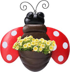 Metal Wall Planter Ladybug Wall Mounted Planters Small Flower Pot - Image 9