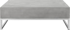 SAFAVIEH Outdoor Collection Eartha Modern Dark Grey Concrete Coffee Table by SAFAVIEH