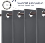 PureFit Outdoor Curtains for Patio Waterproof Weatherproof, UV Resistant - Image 4