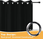 HolidayIdeas Outdoor Curtains for Patio Waterproof, 4 Panels - Image 4