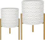 ARNIS Modern Planter Pots, Decorative Planters, Metal Pots - Image 2