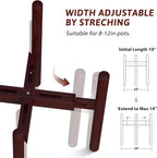 Adjustable Plant Stand Indoor, Bamboo Plant Holder 8 to 12 Inches, 3 Pack - Image 5