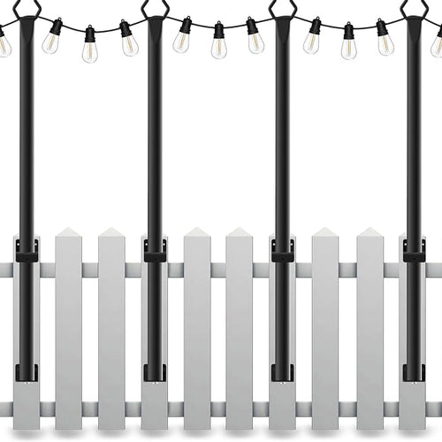 4 Pack String Light Poles, 5 Ft Light Poles by Mutovlin