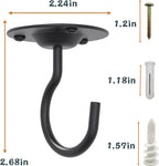 NACETURE Ceiling Hooks for Hanging Plants 3 Pack - Image 3
