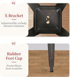 FDW Metal Bar Stools Set of 4 Counter Height Bar Stools 24 Inches Industrial - Image 8