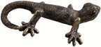 Vintage Bronze Gecko Planter Pot Hugger Flower Figurine – Resin Climbing Lizard - Image 6