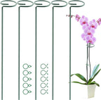 HiGift 5 Pack Plant Support Stakes, Garden Single Stem Flower Support Stick - Image 9