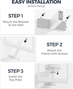 Bamworld White Plant Stand Indoor, Plant Hanger Wall Planters - Image 4