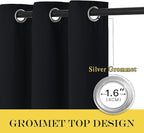 NICETOWN Black Out Curtain for Bedroom 84 inches Long - Image 3