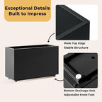 Outdoor Metal Planter Box 26Wx10Dx16H, Large Rectangular Trough Planters - Image 4