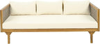 LUMISOL Patio Daybed with Rattan Armrests - Image 3