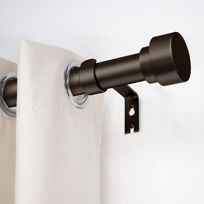 Curtain Rods for Windows 72 to 144, 1 Inch Adjustable Heavy Duty Long Window - Image 2