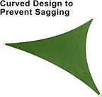 LOVE STORY Custom Size 12'x20'x23.3' Piquant Green Sun Shade Sail Right - Image 6