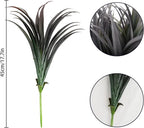 32 Pcs Artificial Grass Fake Plants 17.3in Outdoor Plants UV Resistant Faux - Image 5