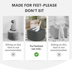 MeMoreCool Square Stuffed Pouf Ottoman Foot Rest, Floor Pouf Foot Stool - Image 3