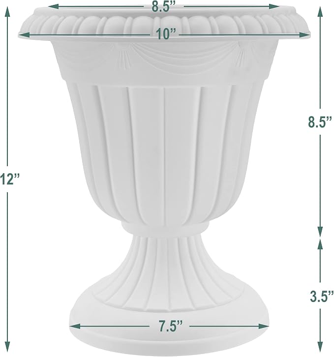 Arcadia Garden Products PL20SL Classic Traditional Plastic Urn Planter - Image 6